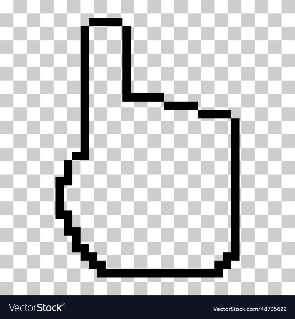 Mouse cursor pixel icon web click symbol computer vector image Mouse cursor pixel icon web click symbol computer