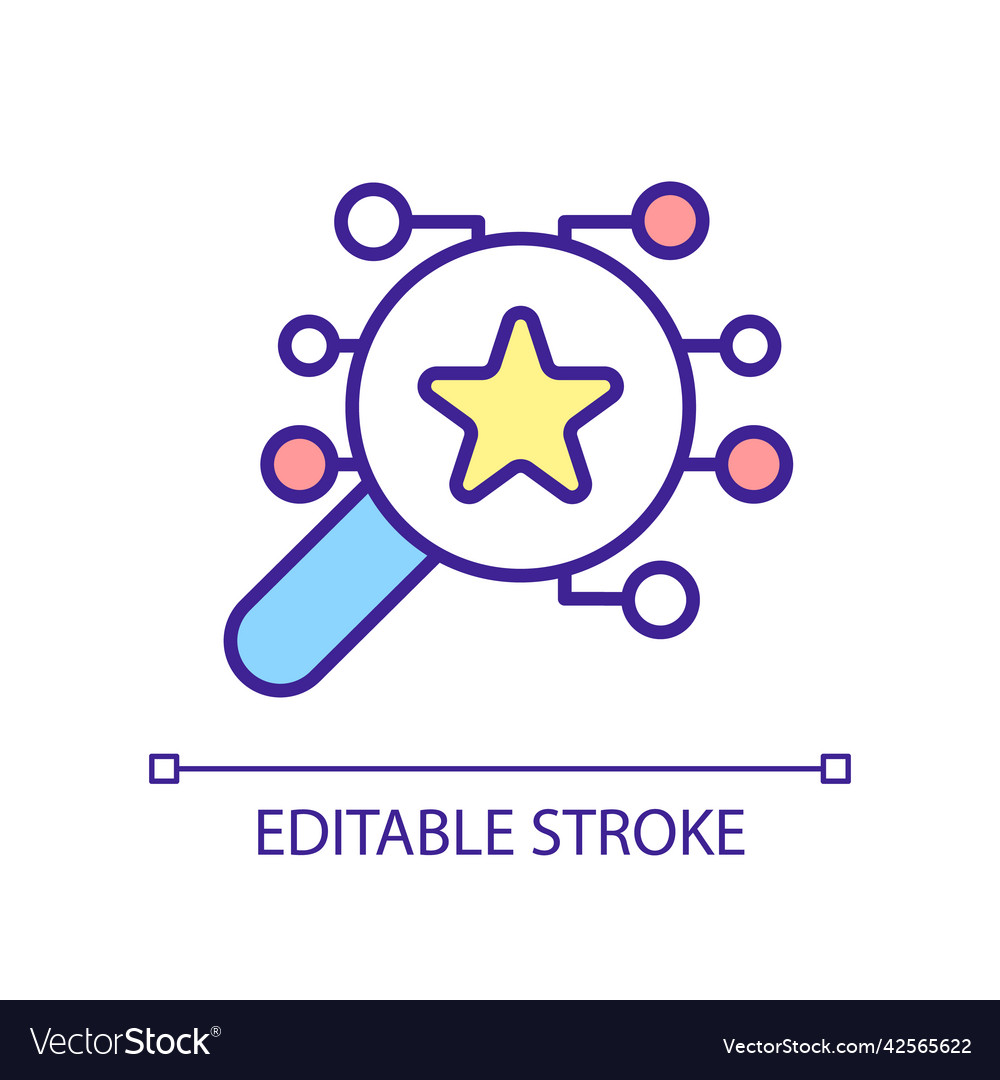 Technical analysis rgb color icon vector image Technical analysis rgb color icon