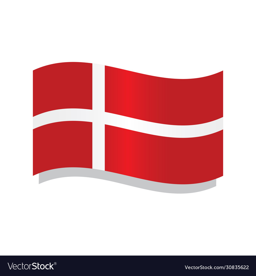 Waving flag denmark