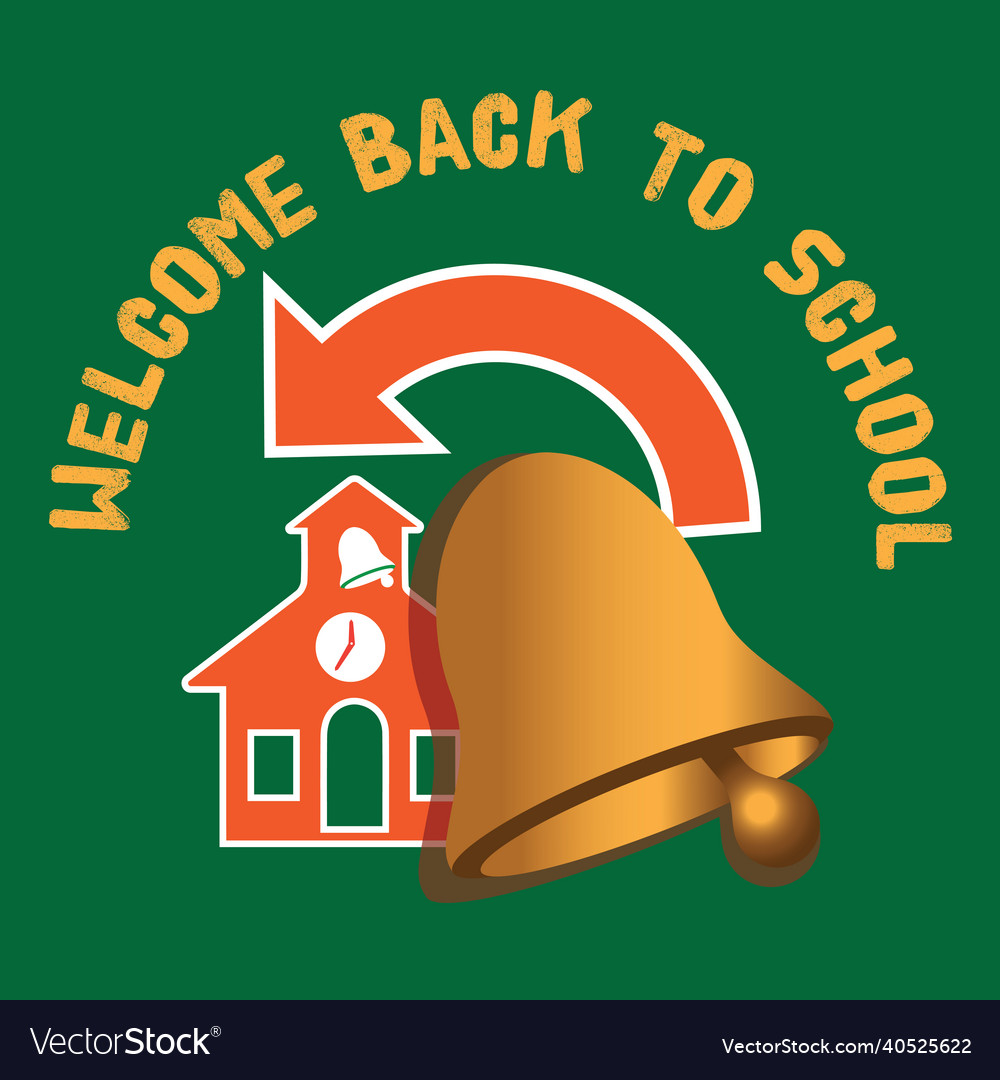 Welcome back to school Royalty Free Vector Image