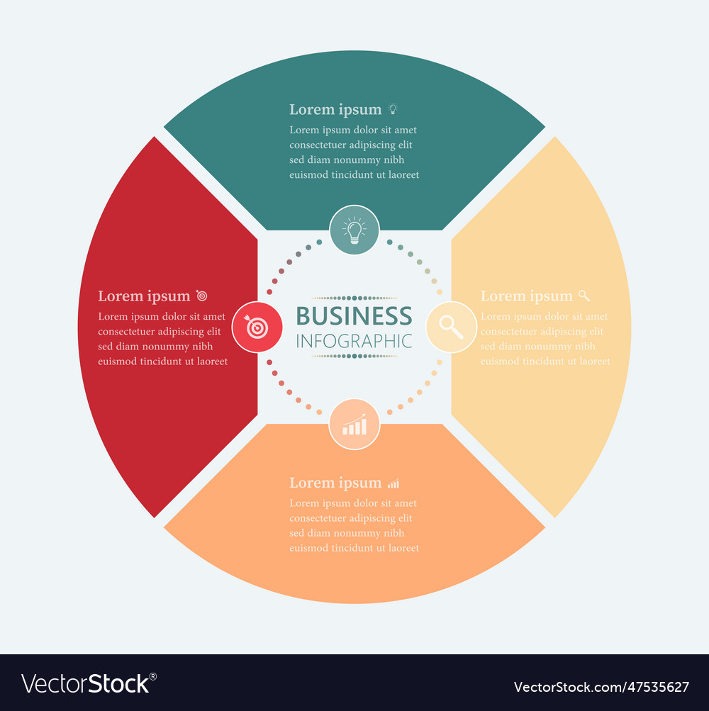 Advertising business infographic template