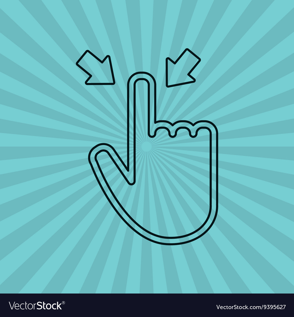 Communication design cursor icon colorful