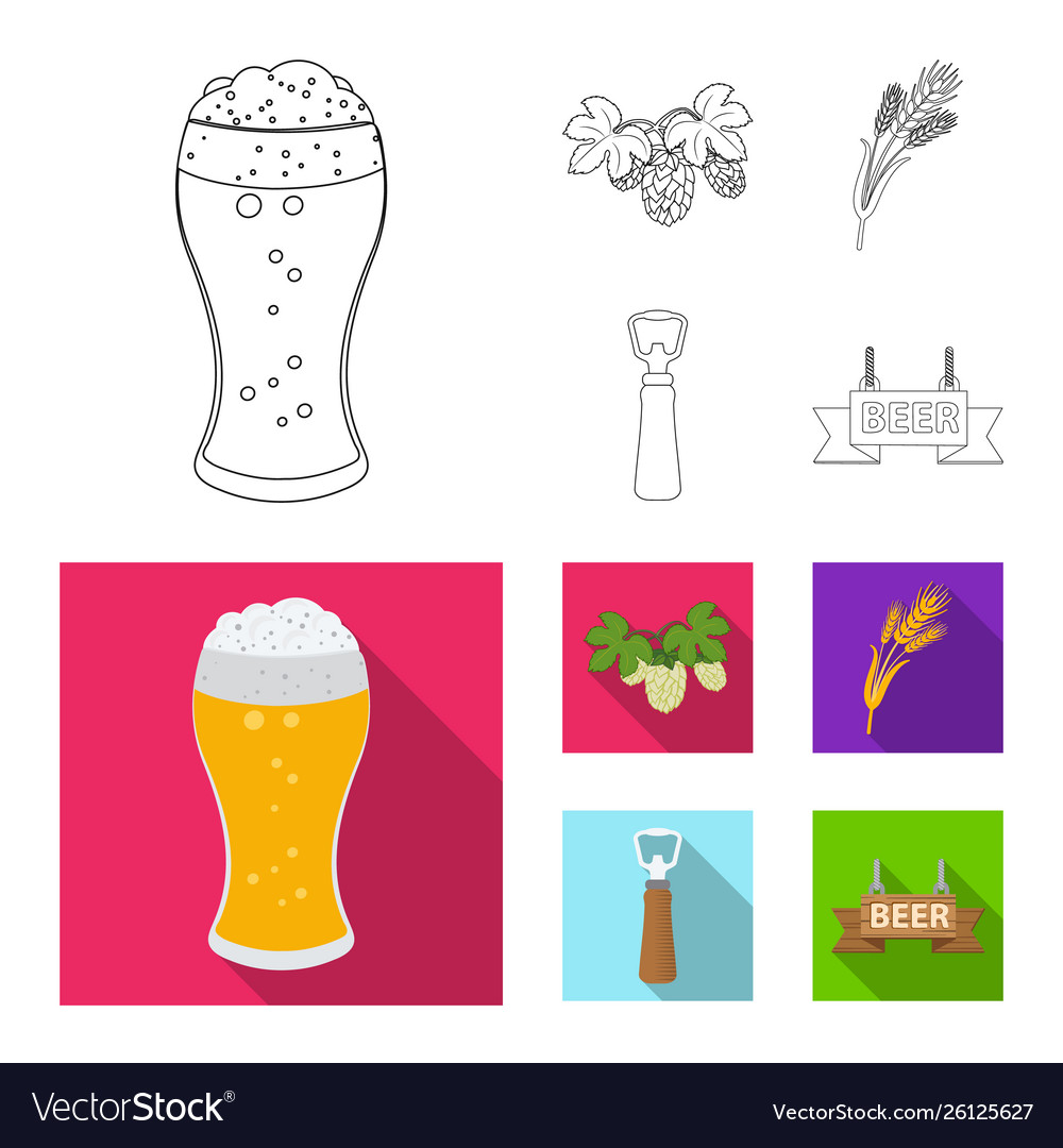 Design pub and bar symbol collection vector image Design pub and bar symbol collection