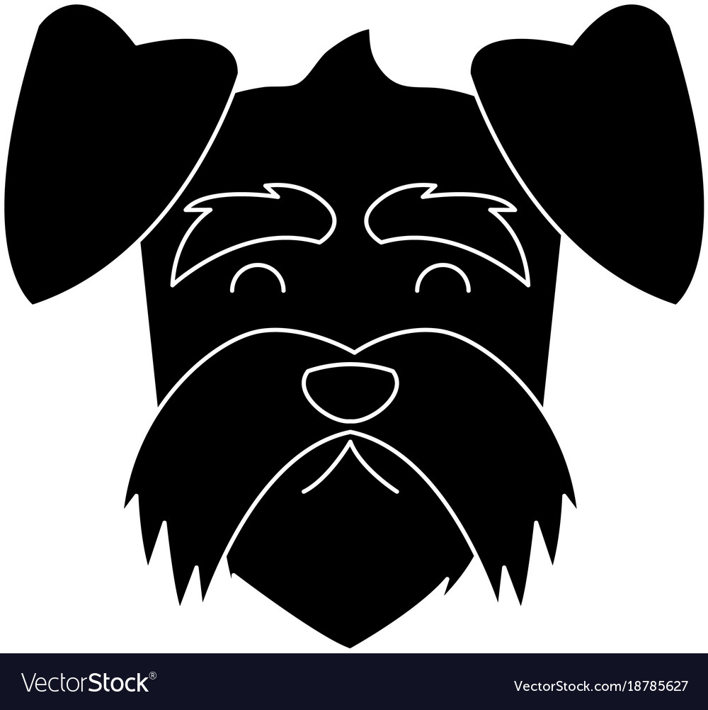 Dog head cartoon Royalty Free Vector Image - VectorStock