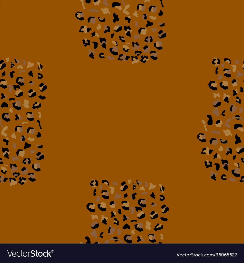 Leopard seamless pattern design background vector image Leopard seamless pattern design background