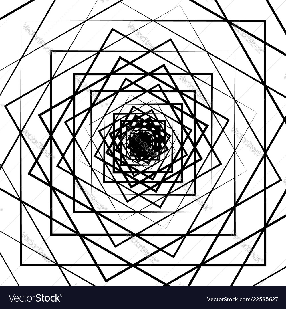Ripple pattern with concentric squares - circular vector image Ripple pattern with concentric squares - circular
