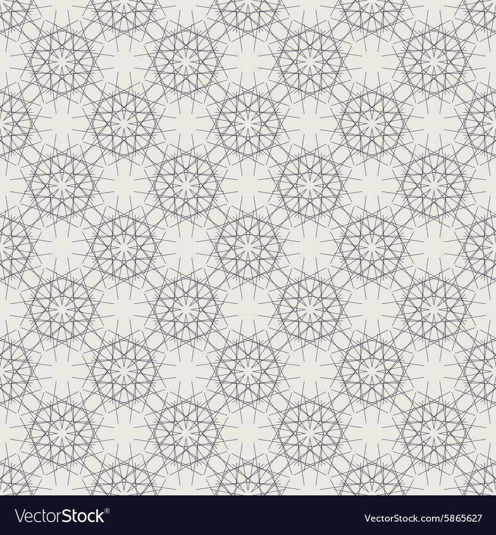 Round geometric linear seamless pattern Royalty Free Vector
