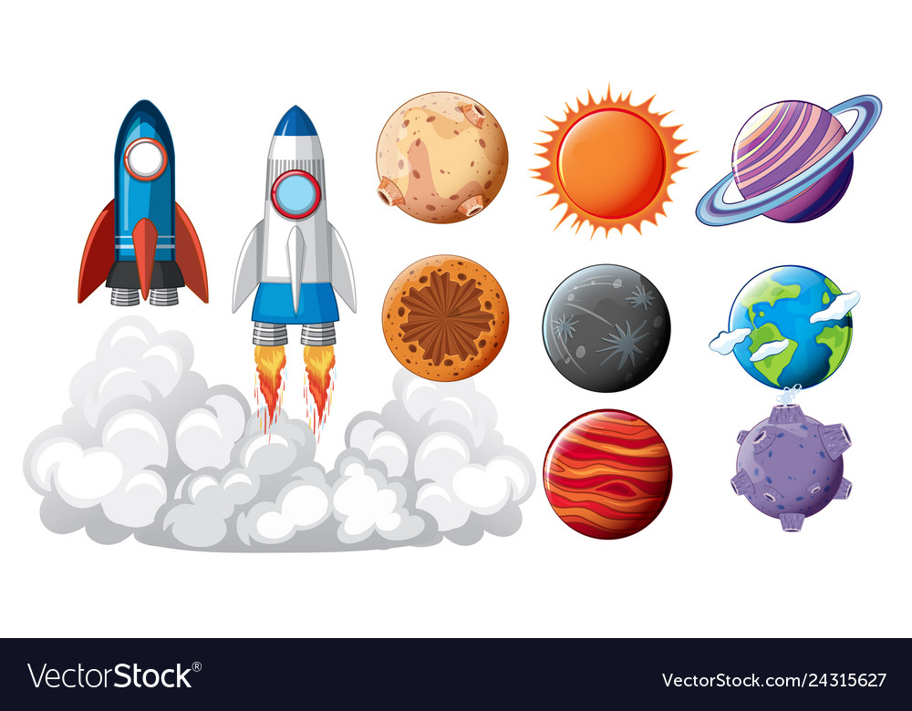 Set of space objects concept