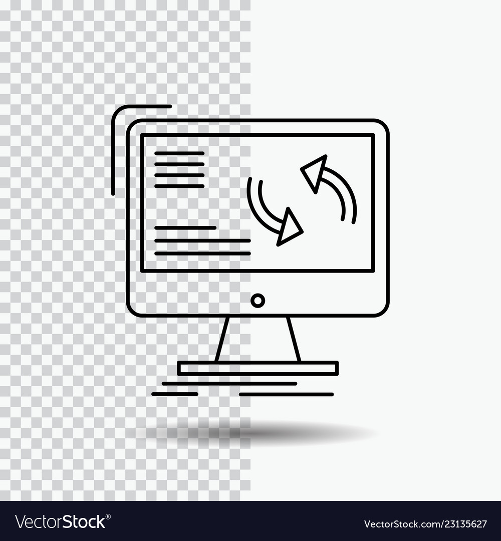 Synchronization sync information data computer vector image Synchronization sync information data computer