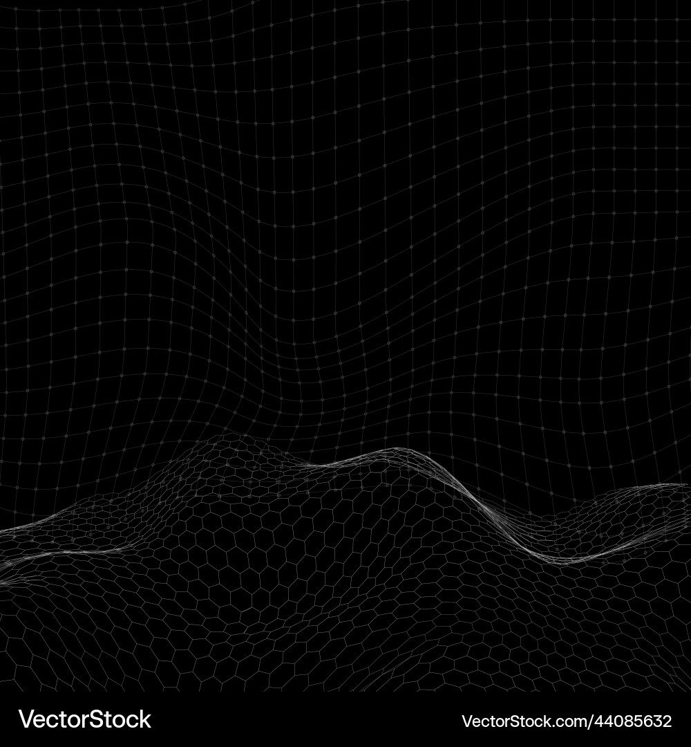 3d abstract wave pattern background Royalty Free Vector
