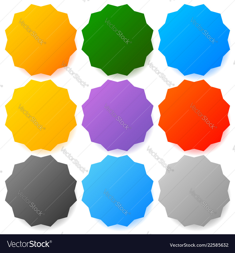 Button badge backgrounds with modern smooth vector image Button badge backgrounds with modern smooth