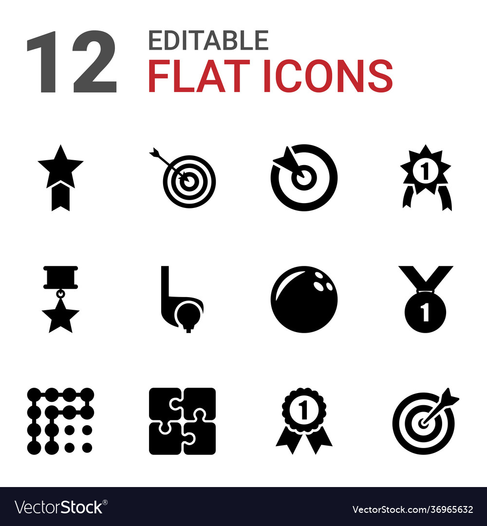 Challenge icons Vector Image Challenge icons