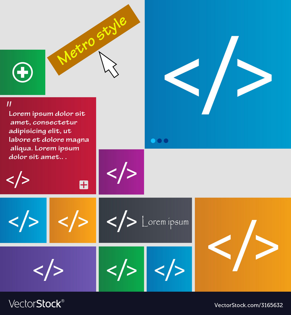 Codezeichen Symbol Programmiersprache Symbol gesetzt