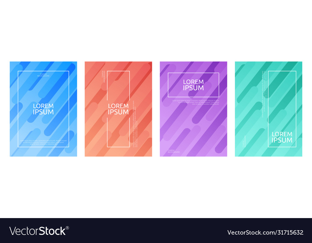 Colorful gradient minimal geometric line pattern vector image Colorful gradient minimal geometric line pattern