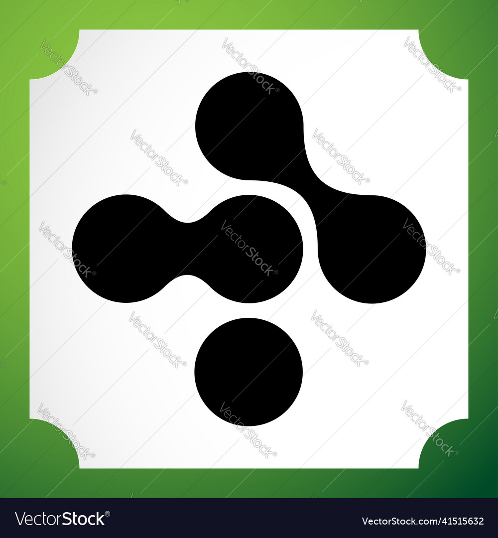 Connected circles nodes as technology tech vector image Connected circles nodes as technology tech