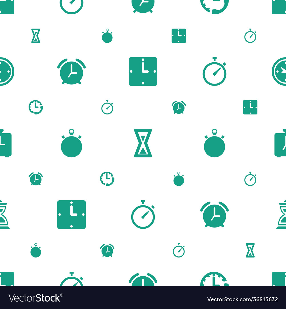 Countdown icons pattern seamless white background