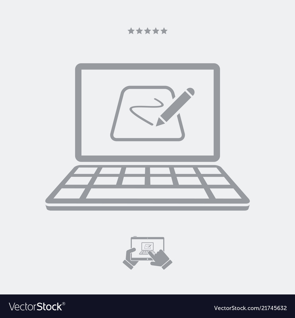 Designer tablet application - web icon