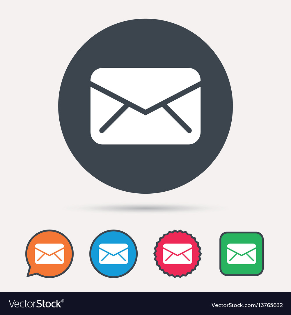 Envelope icon send message sign vector image Envelope icon send message sign