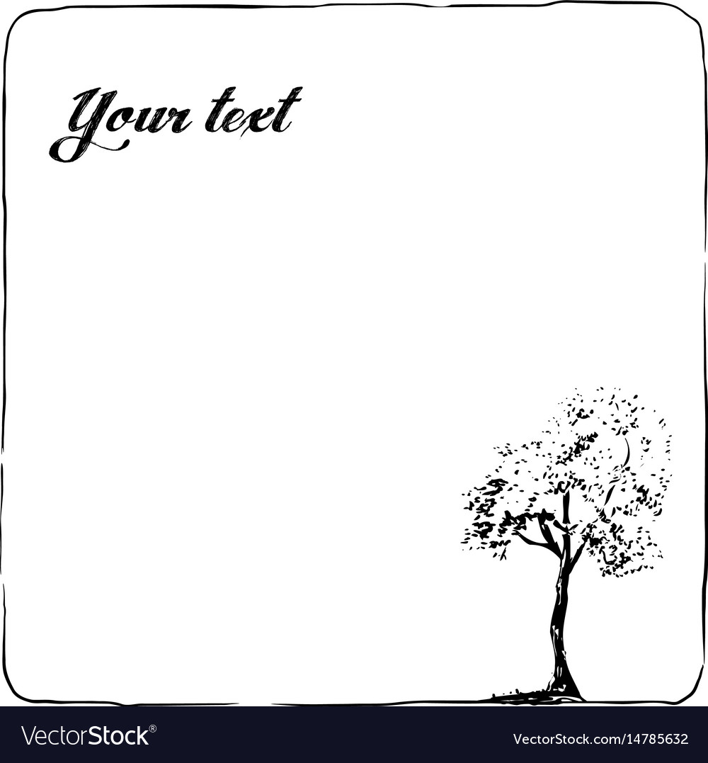 Ink Tree Sketch Frame