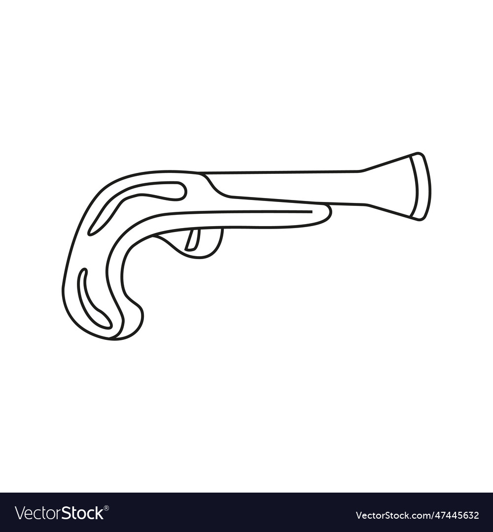 Musket in doodle style