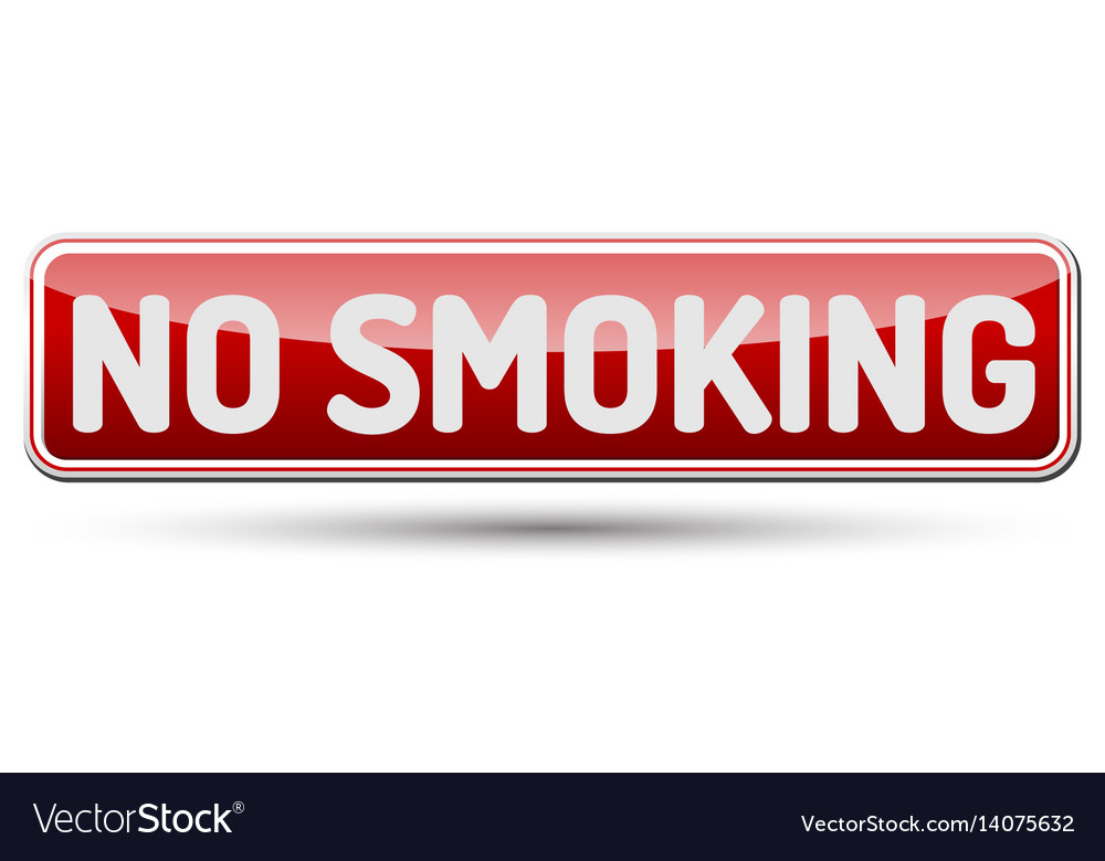No smoking - abstract beautiful button with text