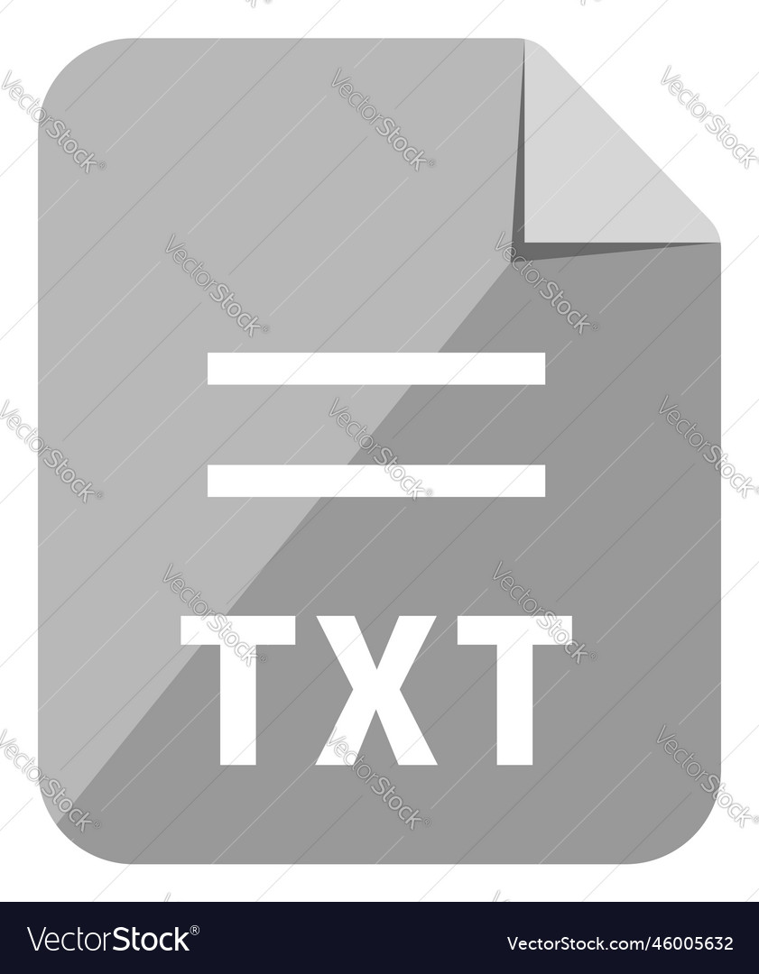 Txt icon major file format color version