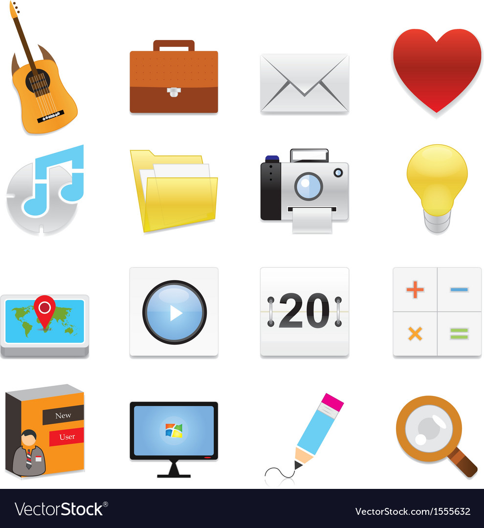 Web Icons Set - Collection of Small Icons