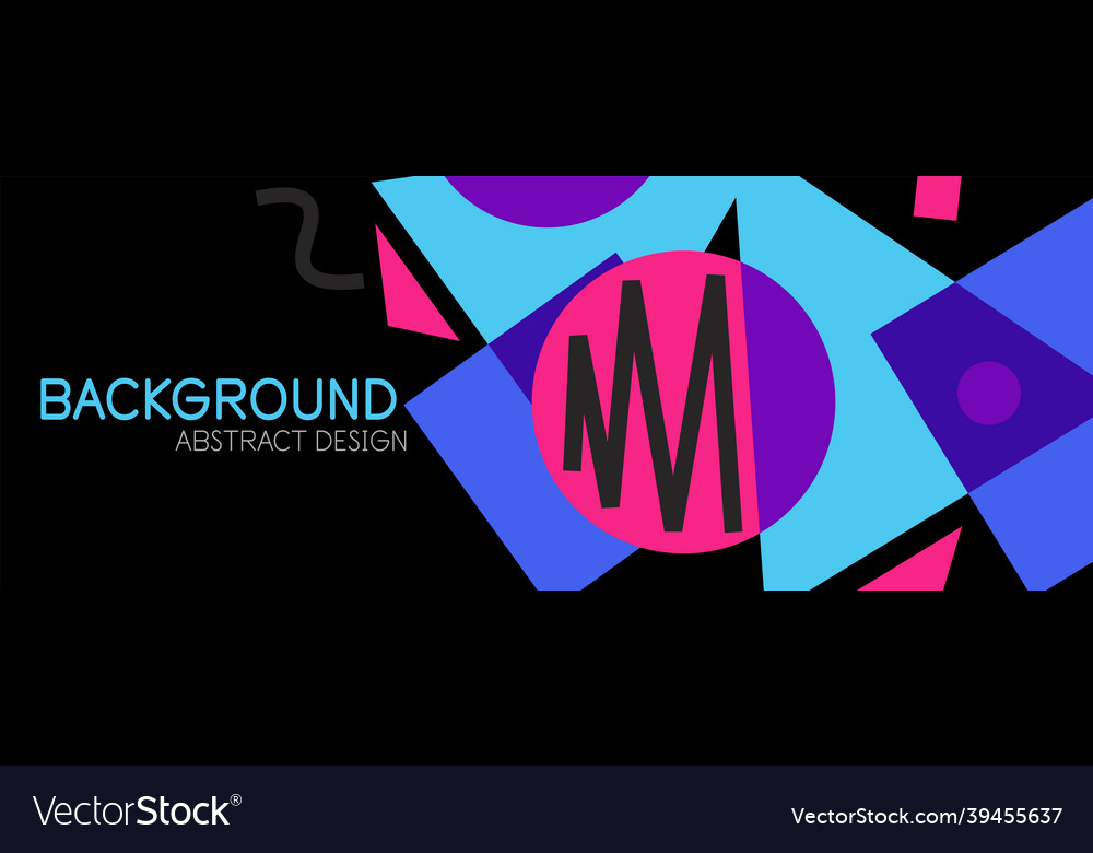 Abstract background blocks lines triangles vector image Abstract background blocks lines triangles