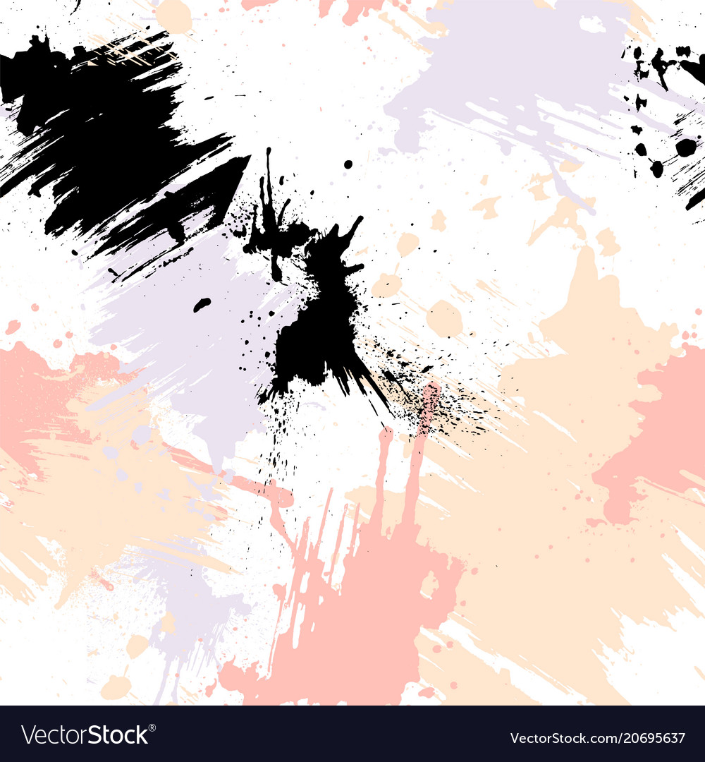 Abstract seamless pattern with brush strokes