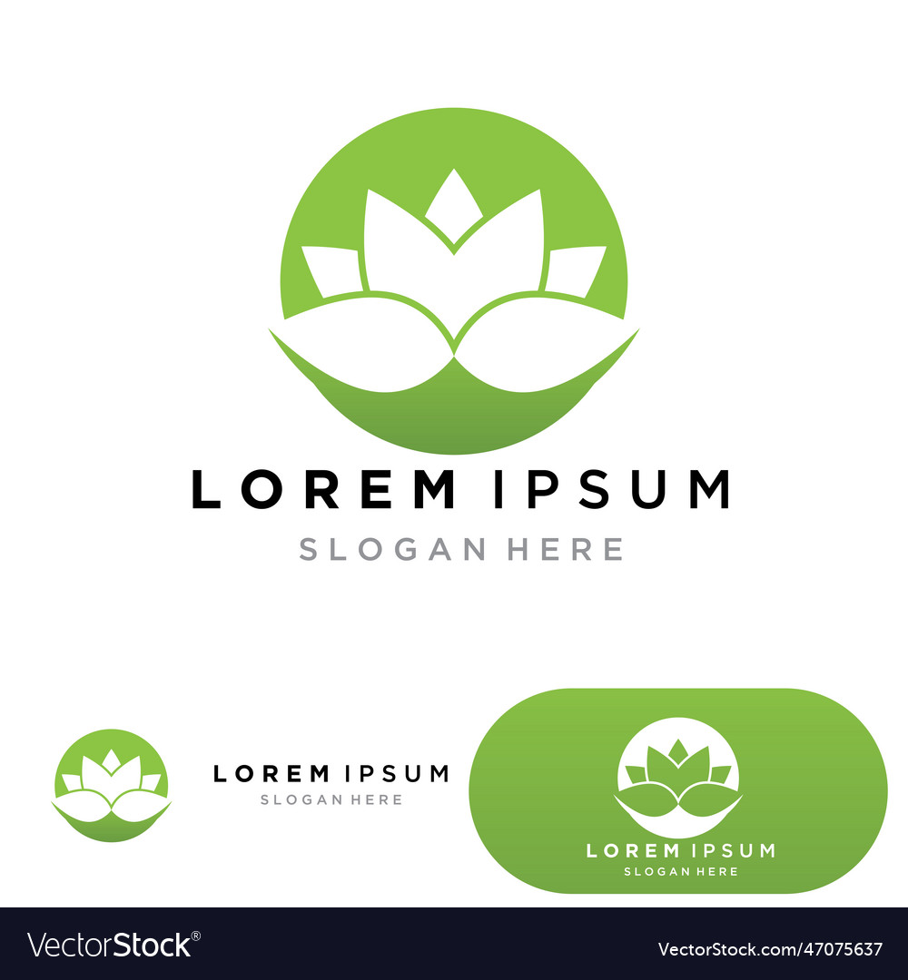 Beauty lotus icon Royalty Free Vector Image - VectorStock