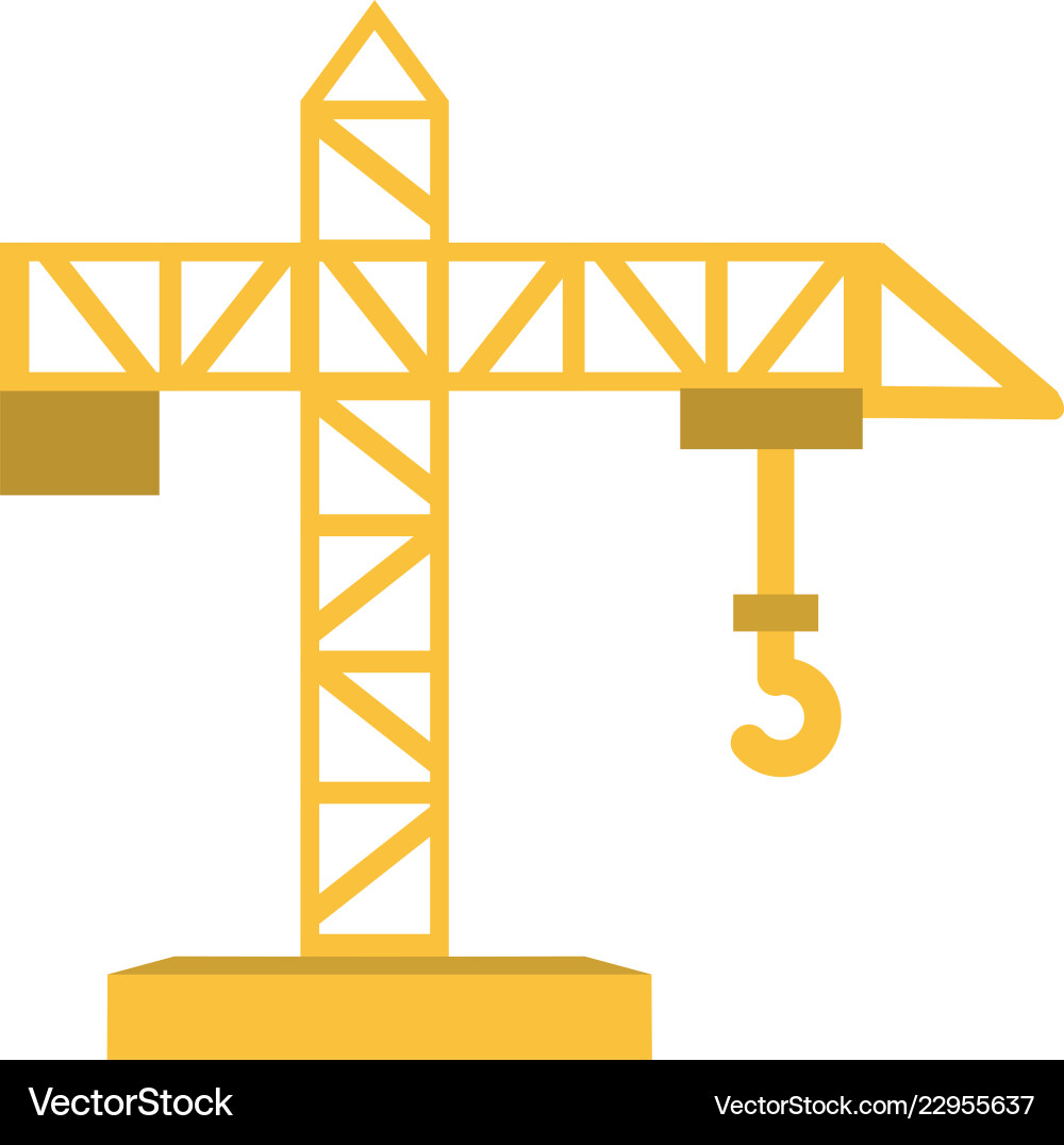 Construction crane Royalty Free Vector Image - VectorStock