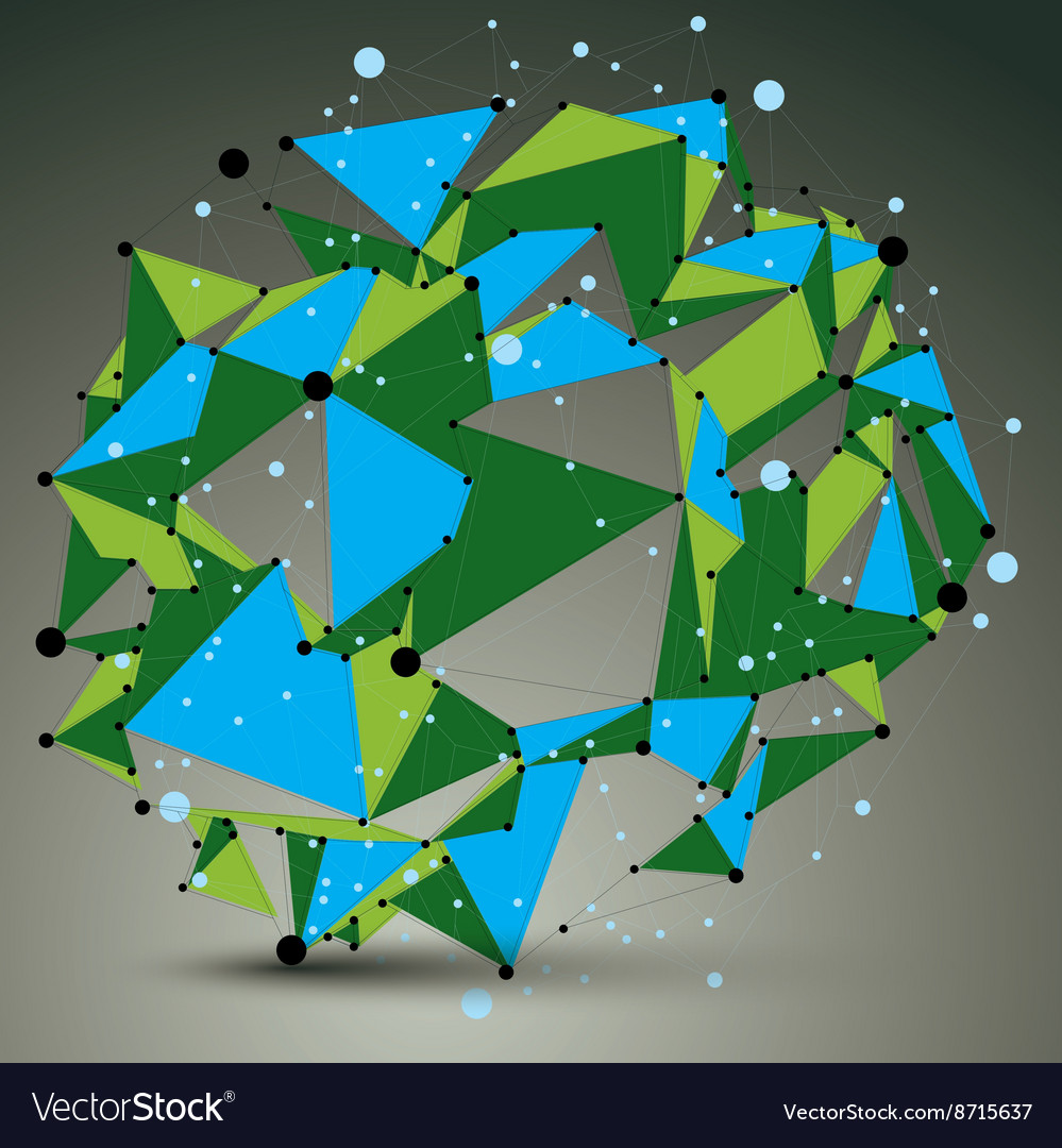 Geometric bright polygonal structure with lines