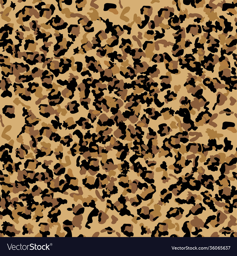 Leopard seamless pattern design background vector image Leopard seamless pattern design background