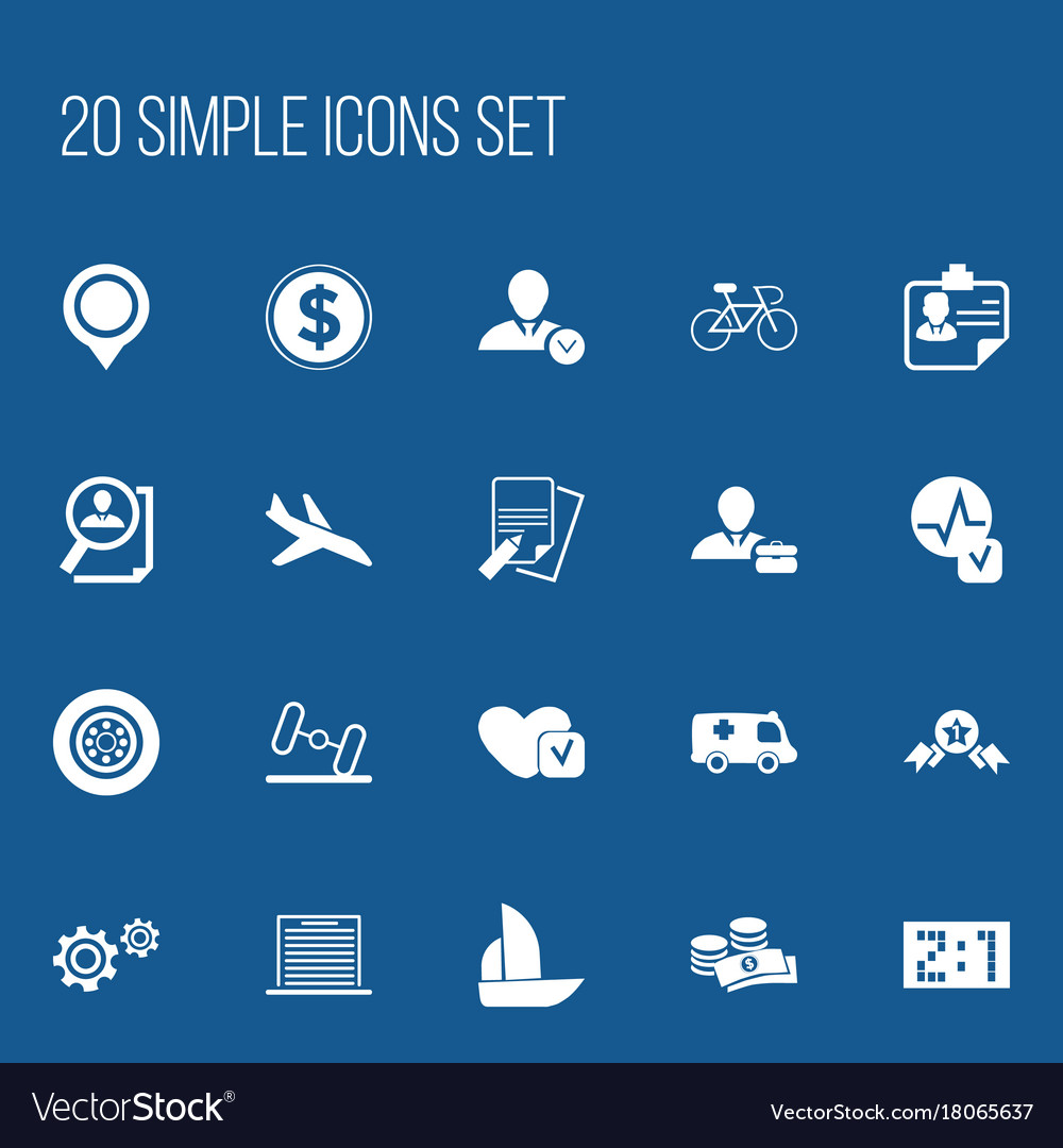 Set of 20 editable complicated icons includes