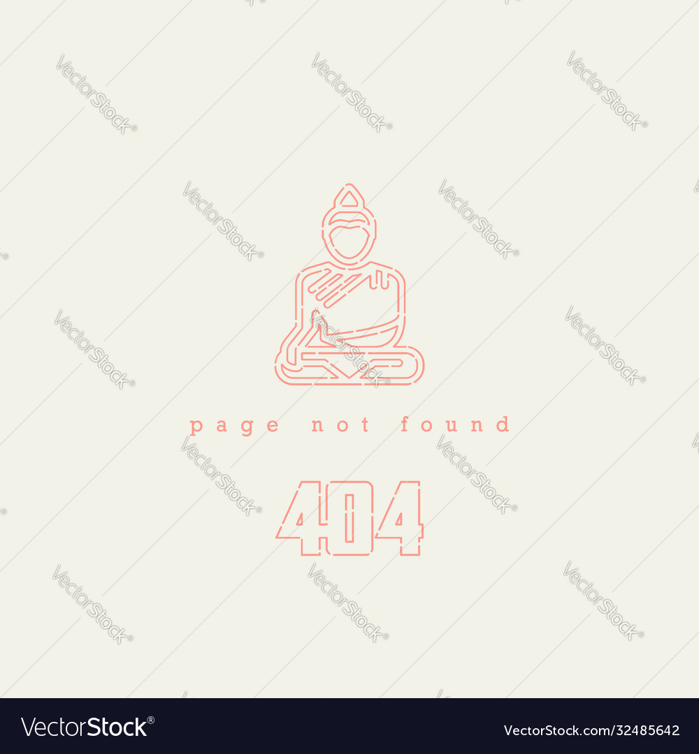 404 page not found design template error vector image 404 page not found design template error