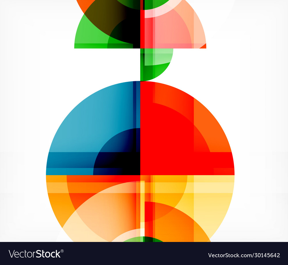 Abstract background circle and triangle design vector image Abstract background circle and triangle design