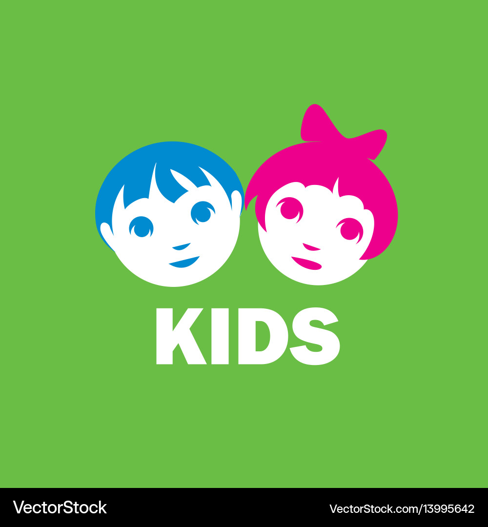 Logo kids Royalty Free Vector Image - VectorStock