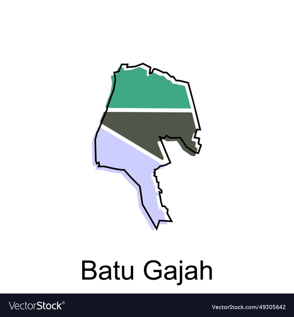 Map city of batu gajah design malaysia