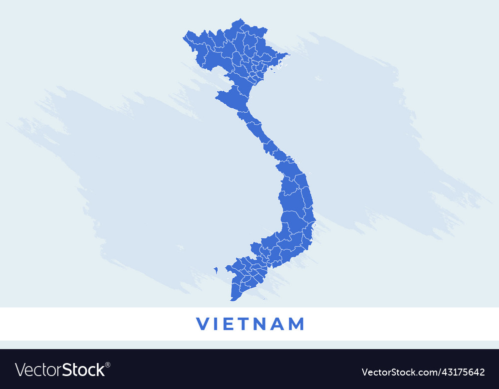 National map of vietnam Royalty Free Vector Image