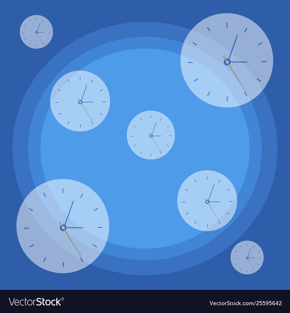 Repeated semitransparent watch face clock dial