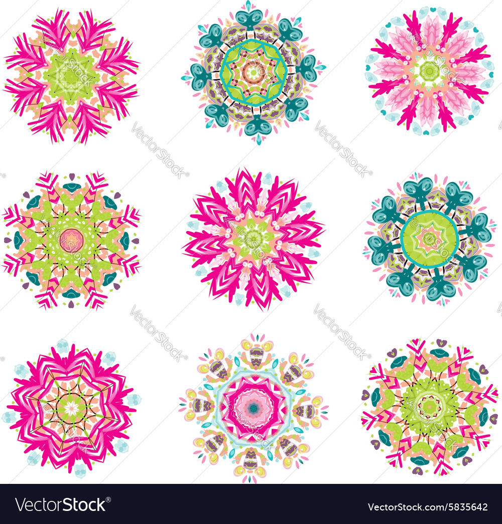 Set of floral arabesque for your design