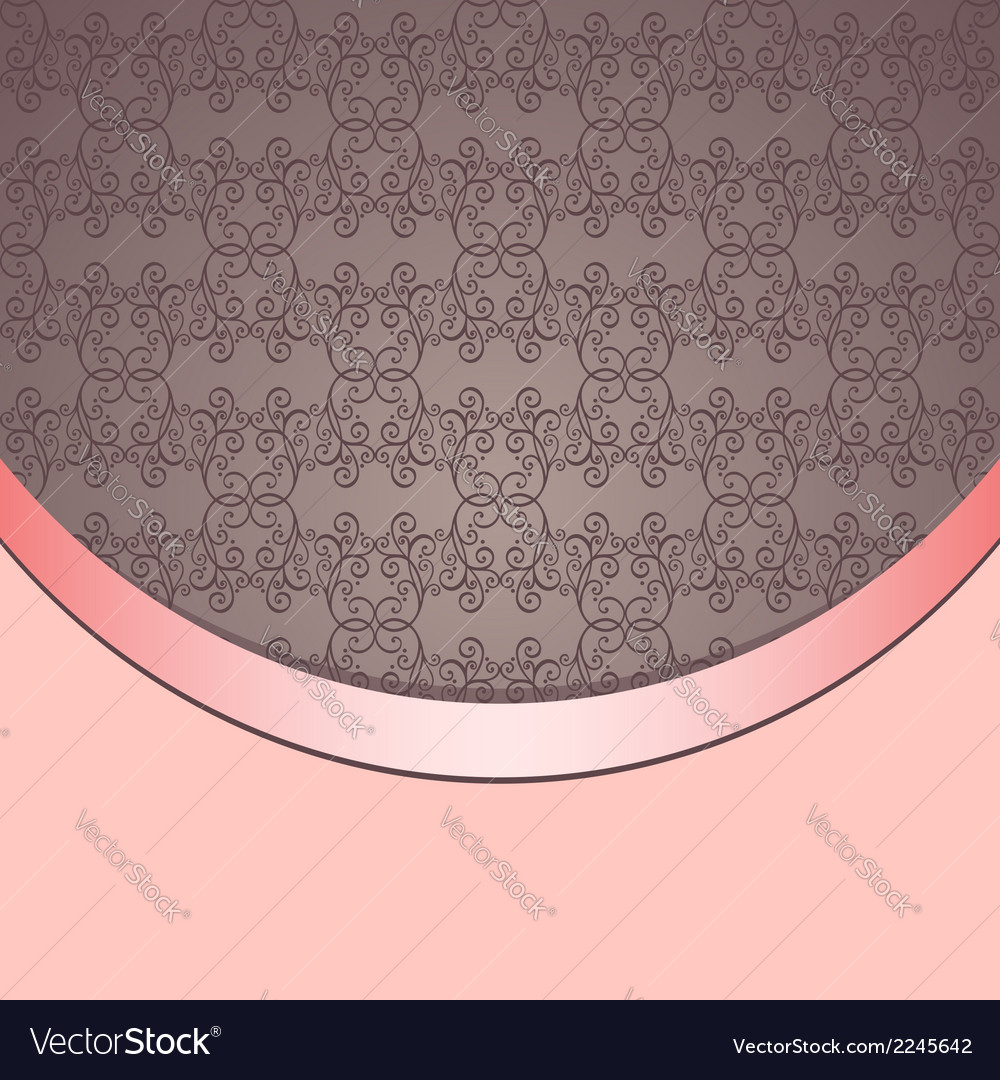 Template with ornamental pattern