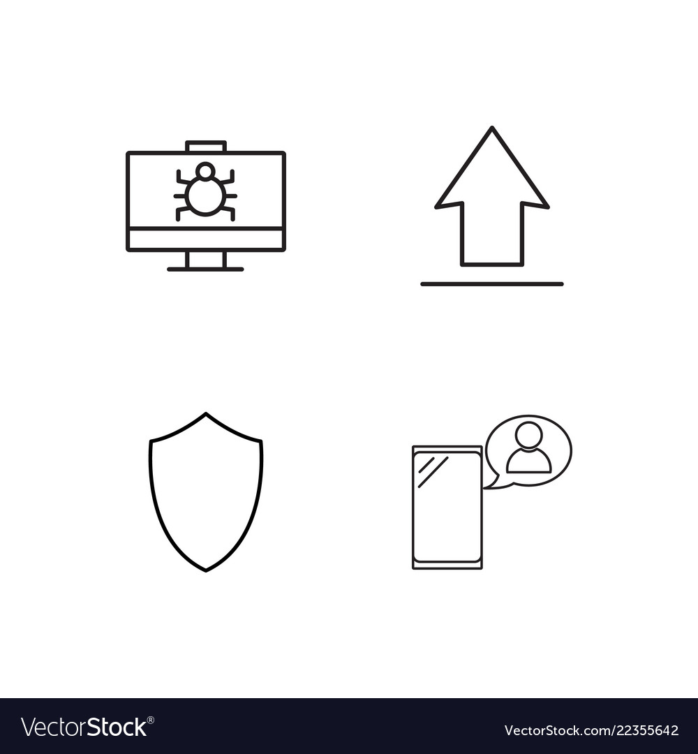 Web Icons - Simple Outline Set