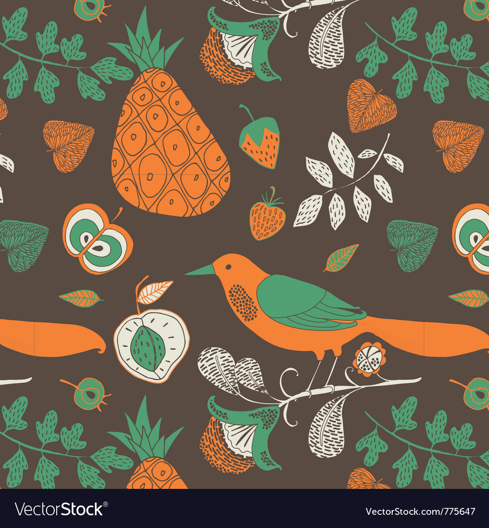 Bird nature background Royalty Free Vector Image