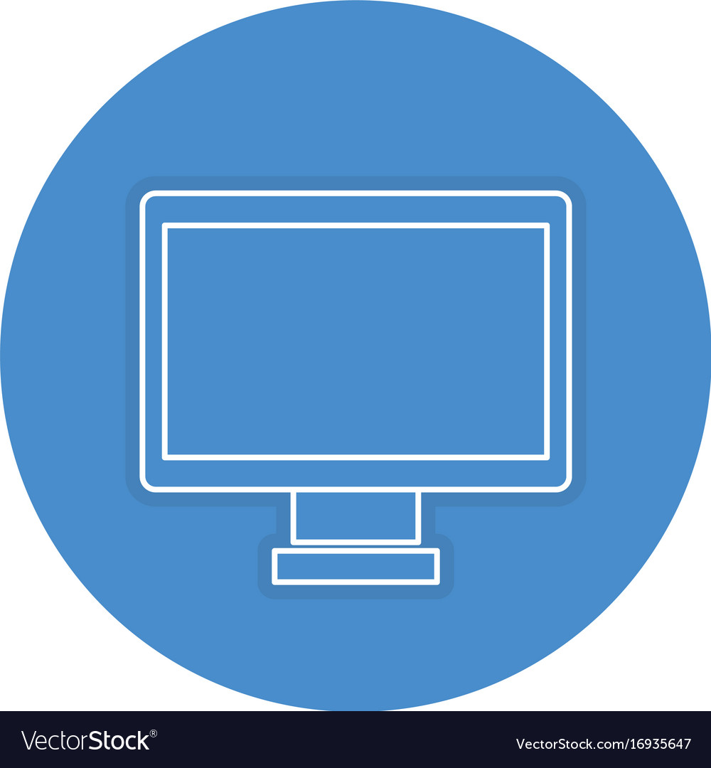 Computer display isolated icon