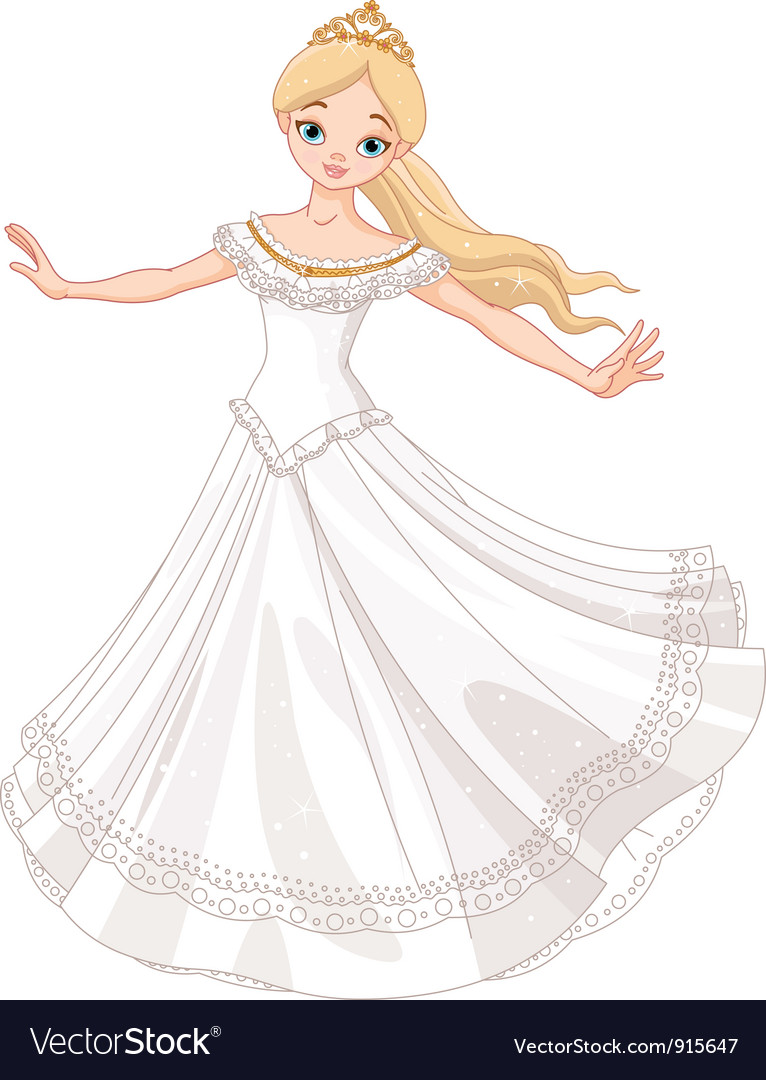 Dancing princess Royalty Free Vector Image - VectorStock Dancing princess Royalty Free Vector Image - VectorStock