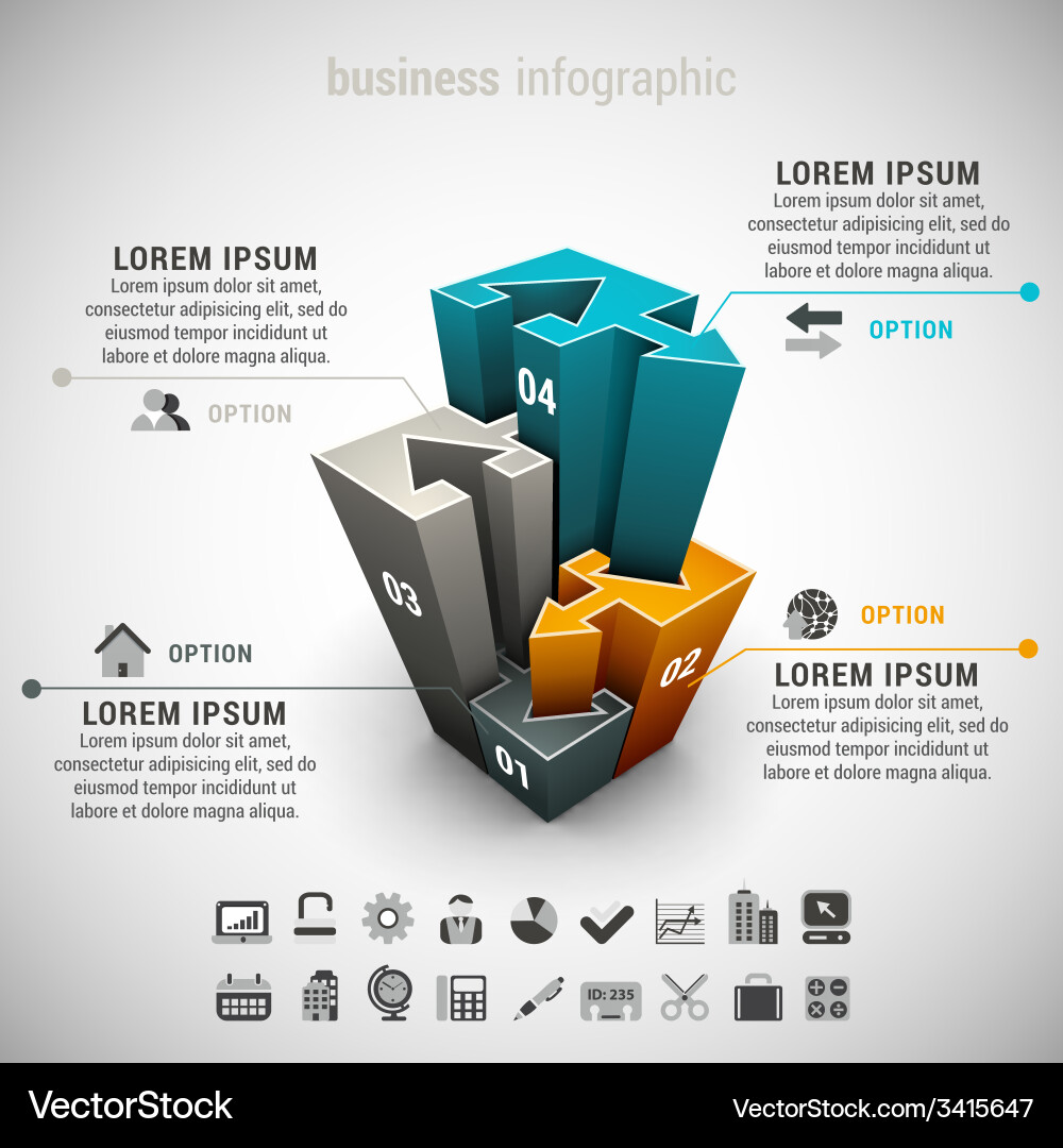 Infographic Royalty Free Vector Image - VectorStock