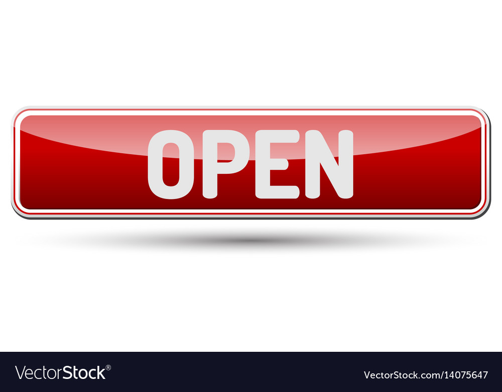 Open - abstract beautiful button with text