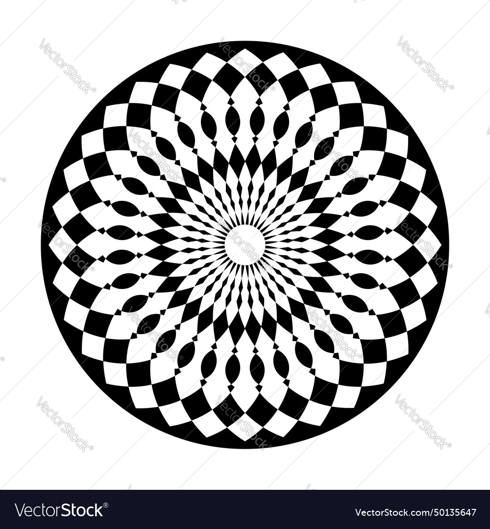 Radial circle pattern