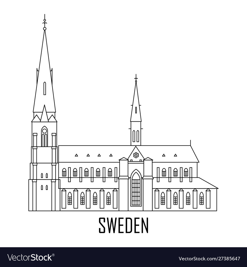 Uppsala cathedral in sweden